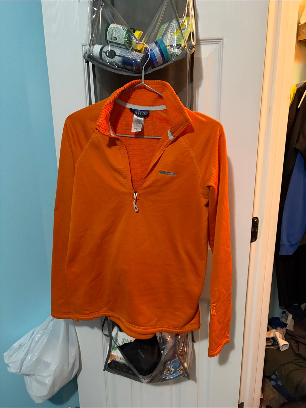 Patagonia Women's Bright Orange Half-Zip Pullover
